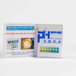 pH strips: sushi-rice 3.8-5.4 / 100 pieces